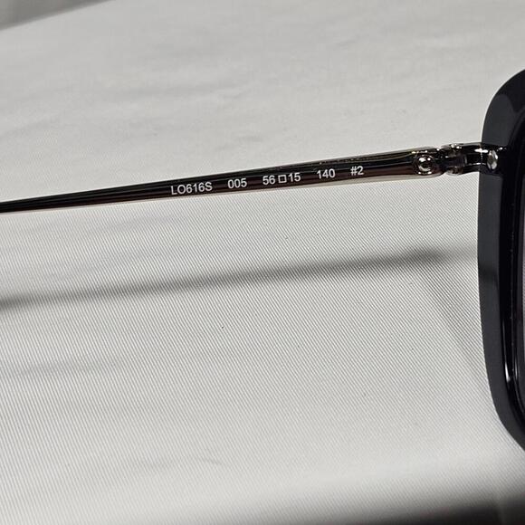 Longchamp LO616S Sunglasses Black Rectangular Frame 56-15-140 main image 5